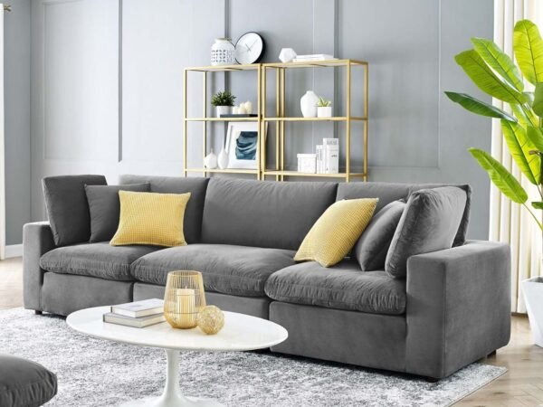 Sofa, 220 cm, Dark Grey - SOF-7400