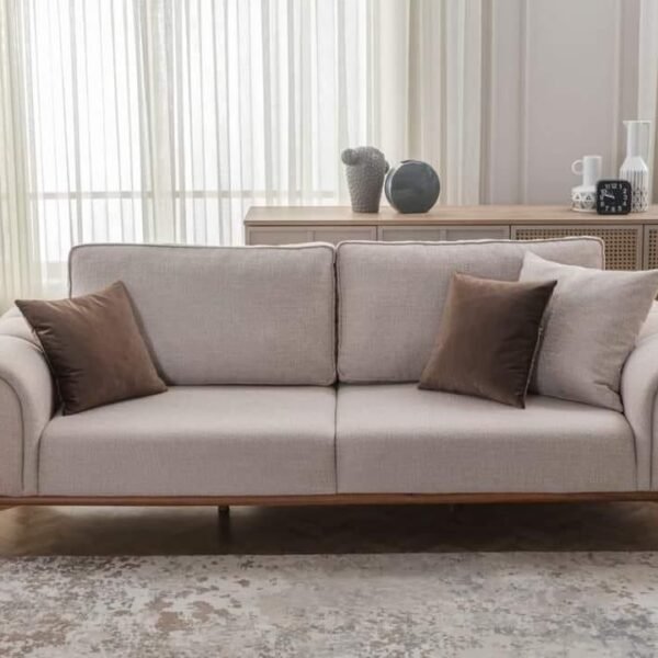 كنبه، 200 سم، بيج - SOF-7396