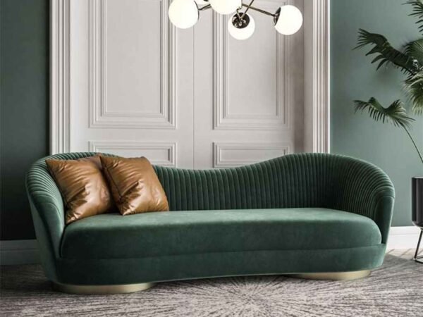 Sofa, 220 cm, Olive - SOF-7401
