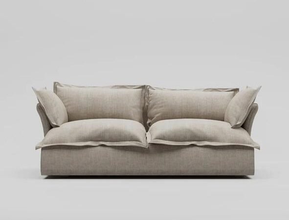 Sofa, 160 cm, OFF White - SOF-7383