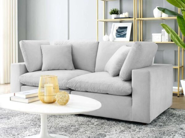 Sofa, 160 cm, OFF White -SOF-7384