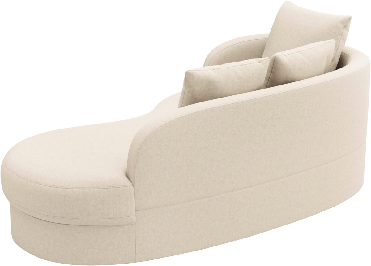Curved Sofa – Light Beige | SOF-7410 - Image 4