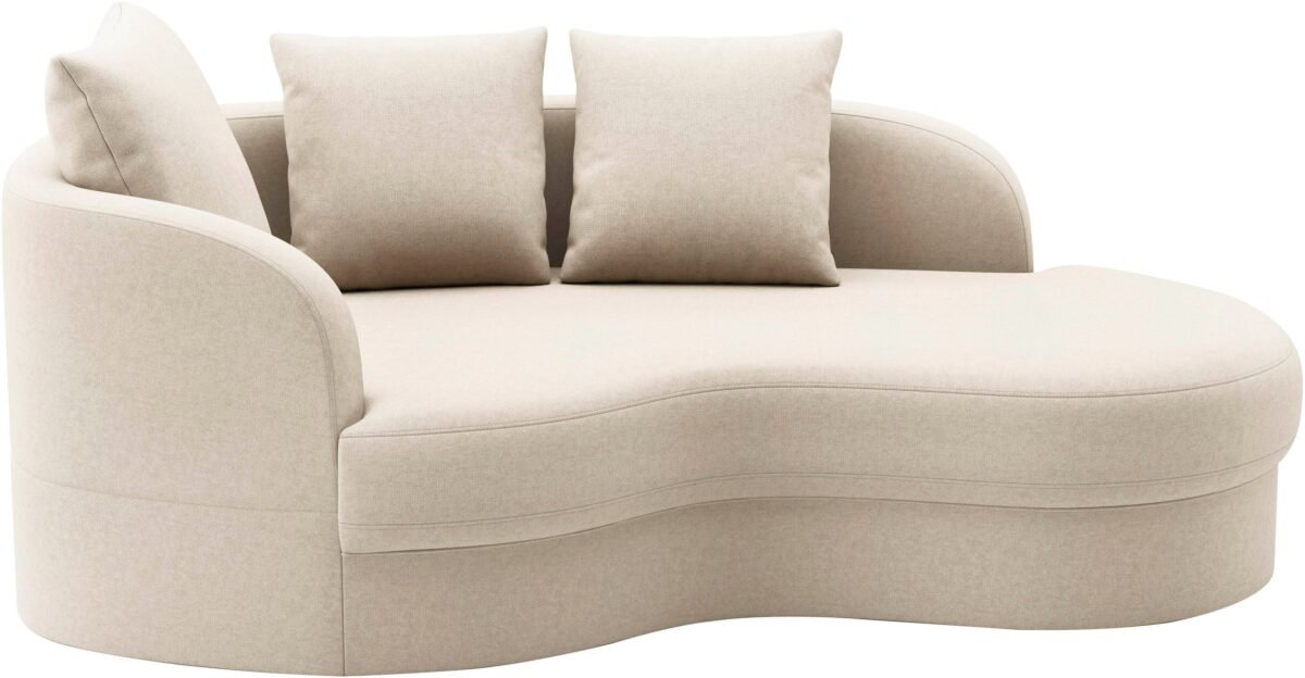 ⁦كنبه منحنية – بيج فاتح | SOF-7410⁩ - الصورة ⁦3⁩