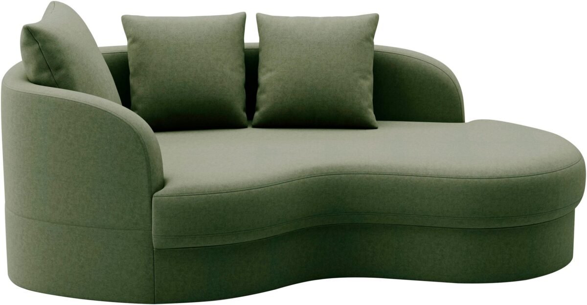 ⁦كنبه منحنية – زيتي | SOF-7409⁩ - الصورة ⁦2⁩