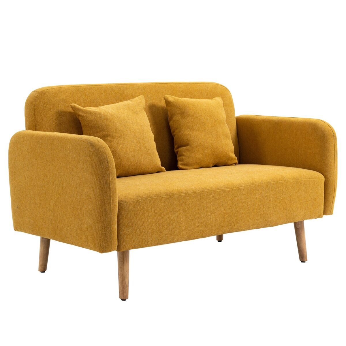 Two-Seater Sofa – Yellow | SOF-7414 - Image 6