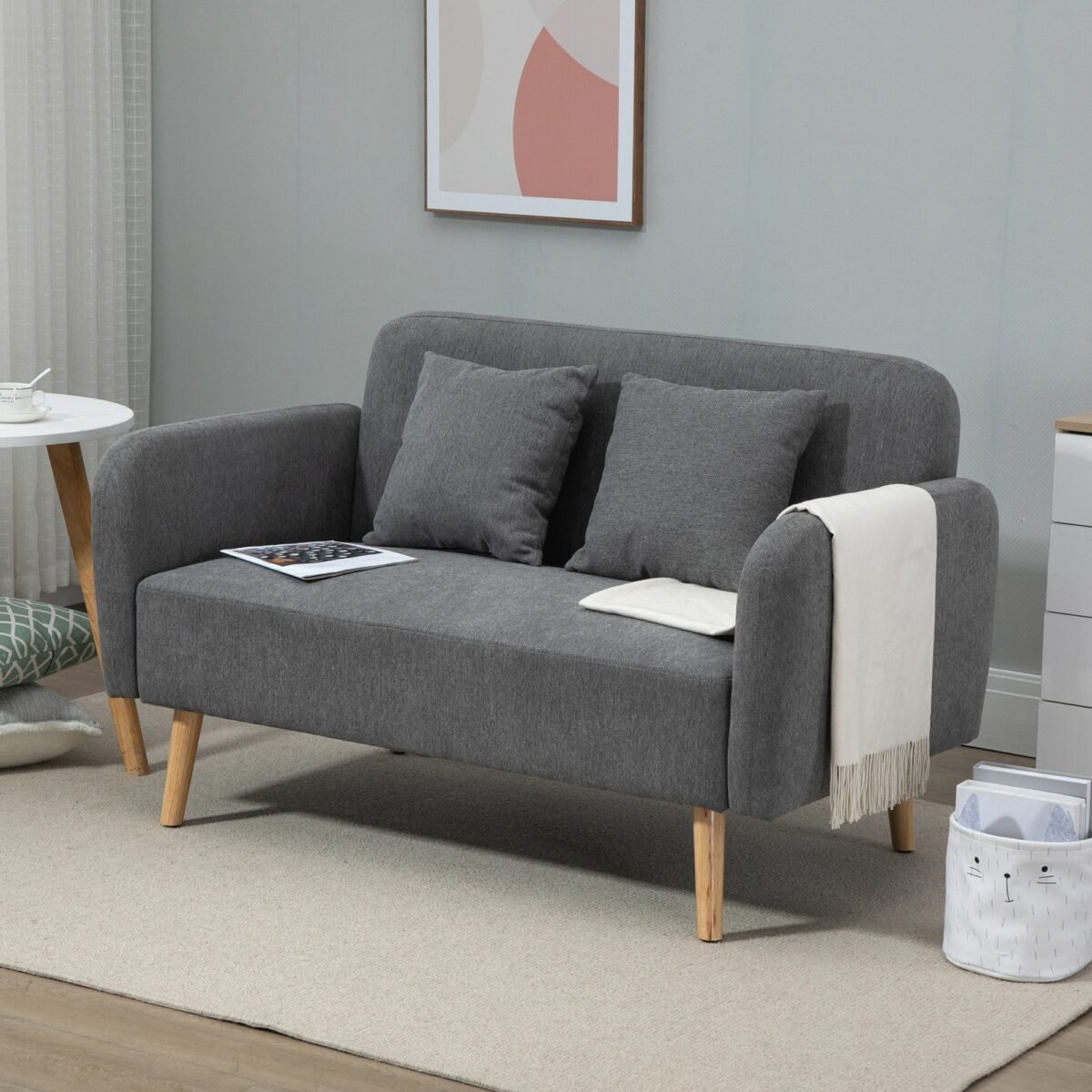 Two-Seater Sofa – Grey | SOF-7415 - Image 1