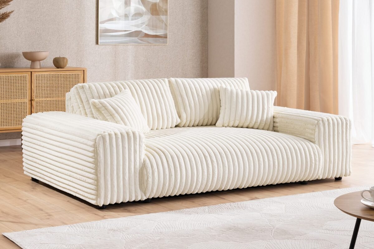 Three-Seater Sofa – Light Beige | SOF-7417 - Image 2