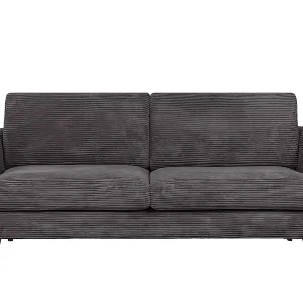 كنبة بثلاثة مقاعد – رمادي غامق | SOF-7428