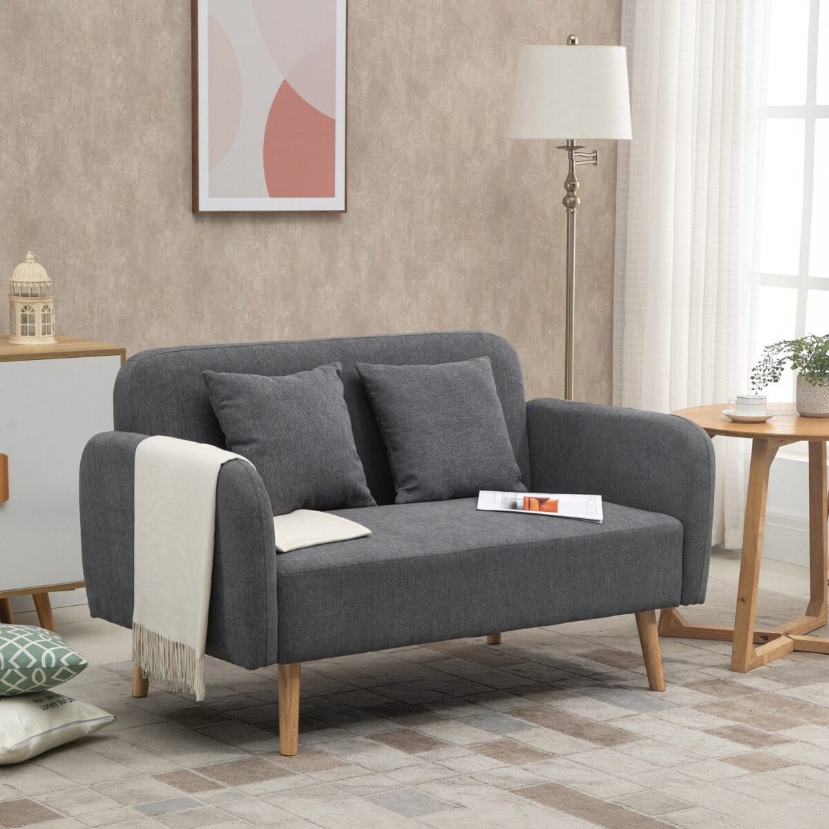 Two-Seater Sofa – Grey | SOF-7415 - Image 2