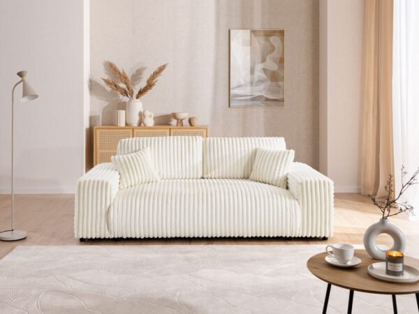 Three-Seater Sofa – Light Beige | SOF-7417