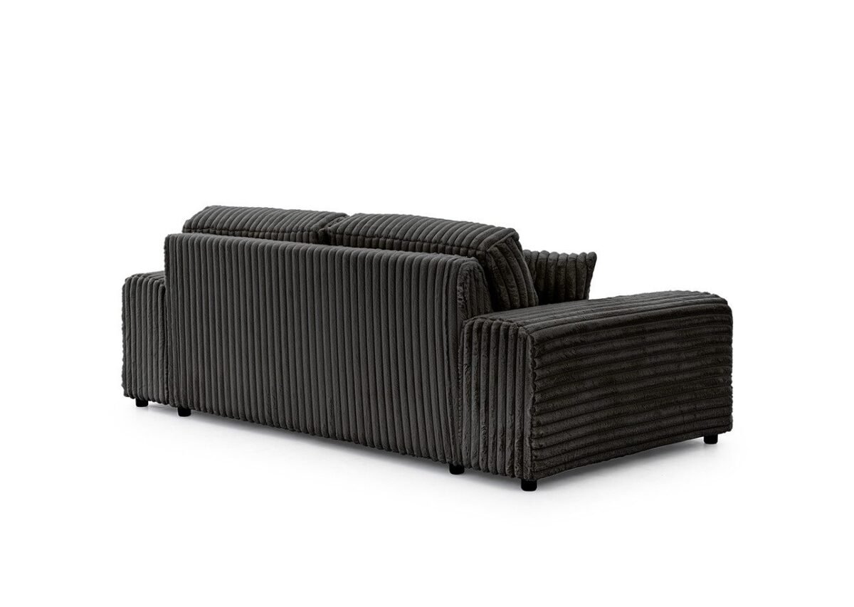 ⁦اسم المنتج: كنبة بثلاثة مقاعد – أسود | SOF-7418⁩ - الصورة ⁦6⁩