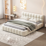⁦سرير – بيج فاتح | BED-2968⁩ - الصورة ⁦2⁩