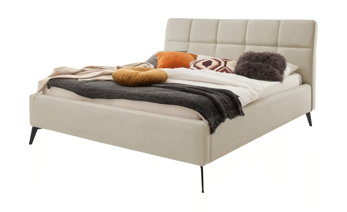 ⁦سرير – بيج | BED-2970⁩ - الصورة ⁦2⁩