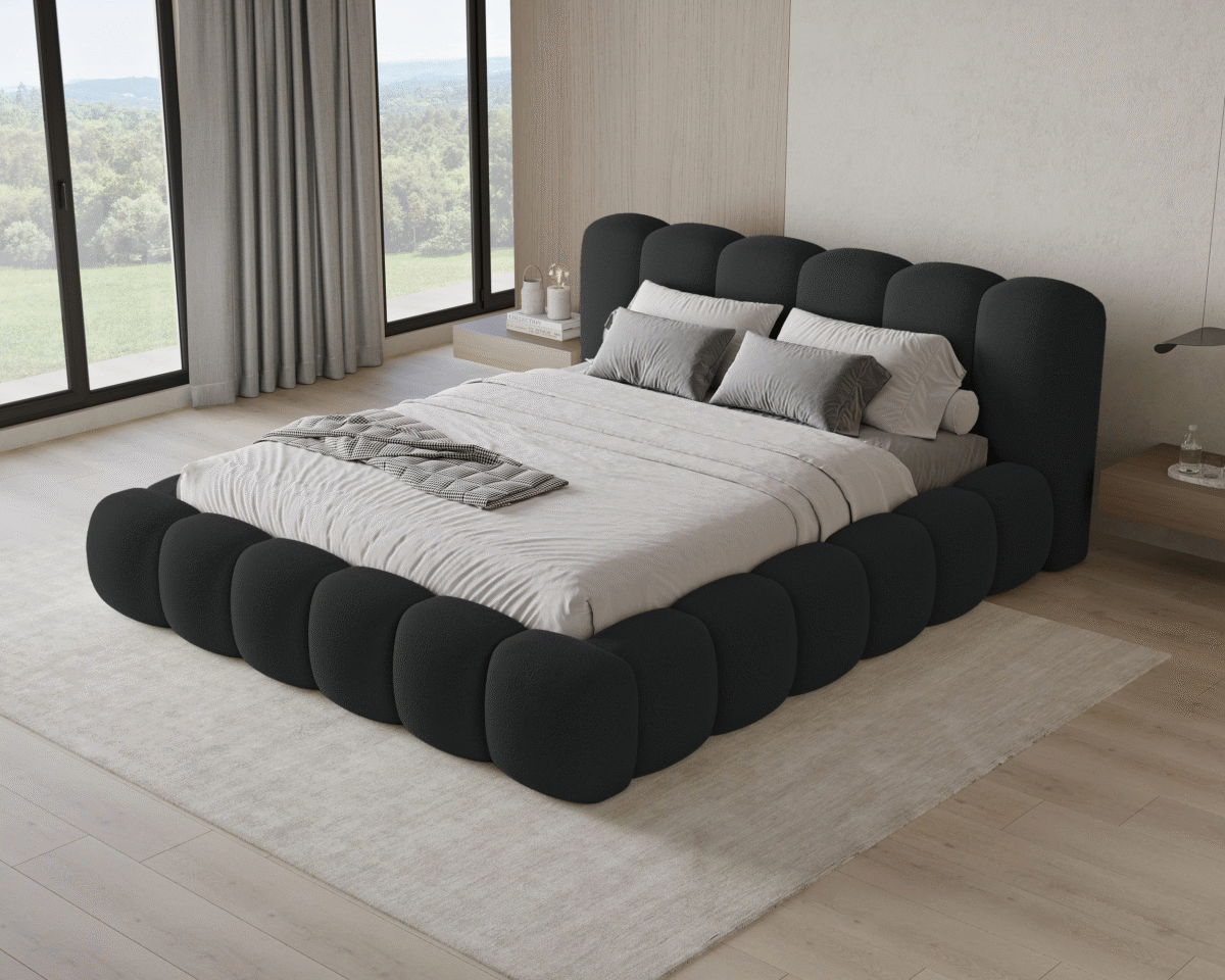 ⁦سرير بابلز – أسود | BED-2979⁩ - الصورة ⁦1⁩
