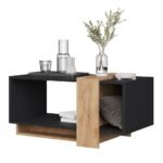 ⁦تربيزة قهوة CFT-2931 – فخامة الأسود مع دفء الخشب⁩ - الصورة ⁦3⁩