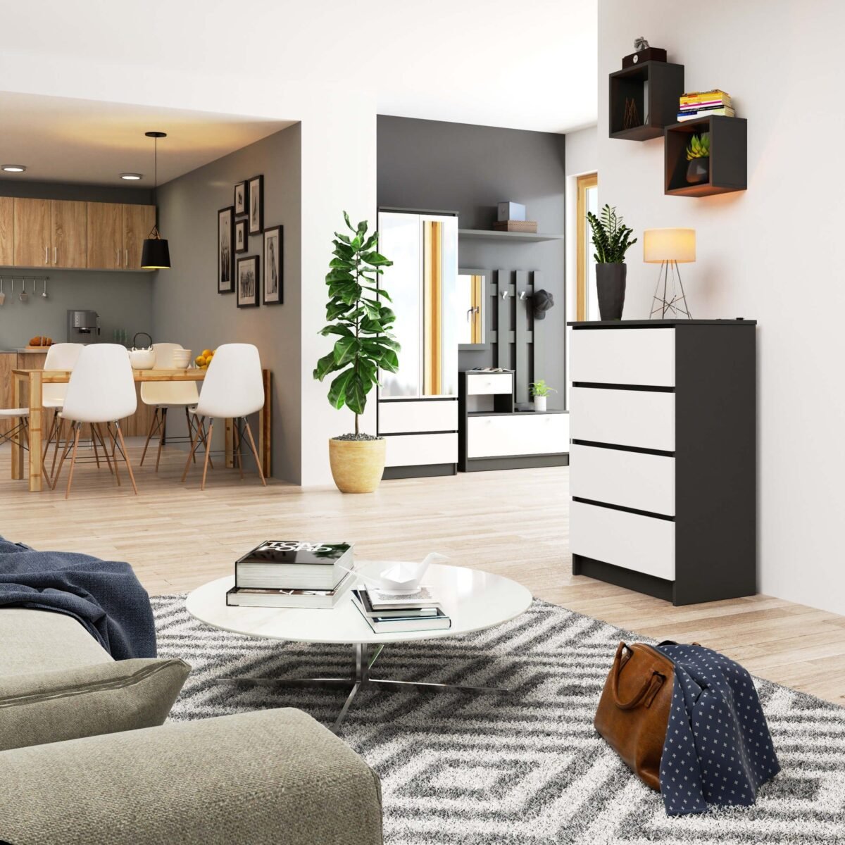 4 Drawer Storage Unit - Image 2