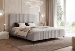 سرير "ريبد ستايل" المنجد – رمادي فاتح | BED-2993