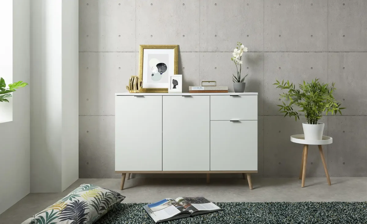 Modern White Buffet - BUF-7301 - Image 1