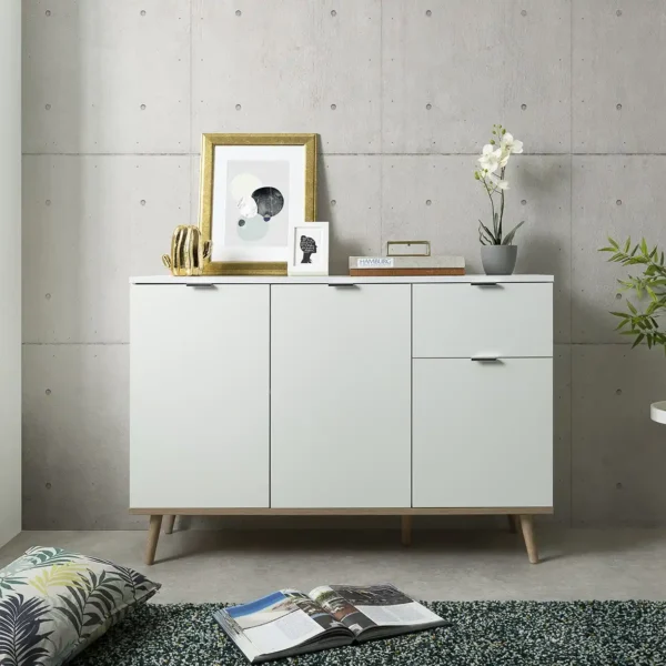 Modern White Buffet - BUF-7301