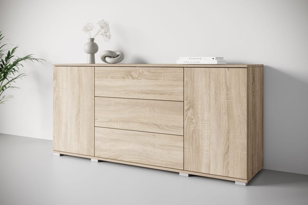 Sideboard –BUF-7316 –  Beige Wood - Image 2