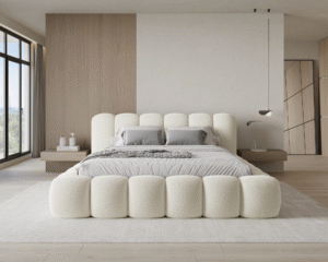 ⁦سرير بابلز – كريمي | BED-2980⁩ - الصورة ⁦3⁩