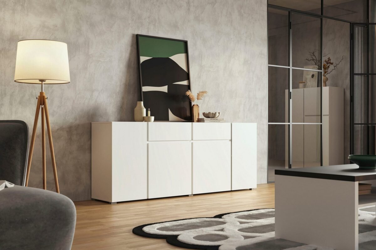 Naqaa Sideboard – BUF-7314 (White) - Image 3