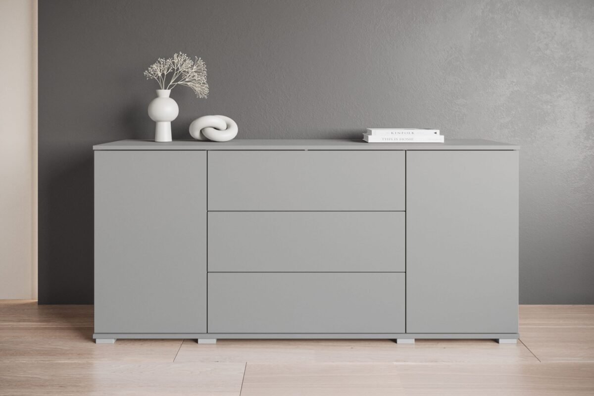 Sideboard BUF-7318 – Light Grey - Image 1