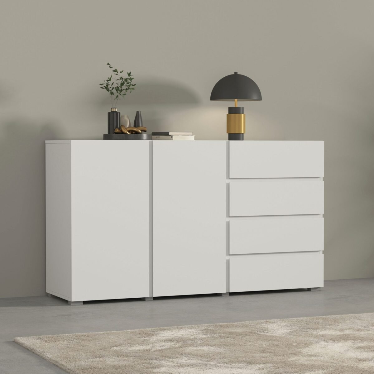 Naqaa Sideboard – BUF-7311 (White) - Image 1