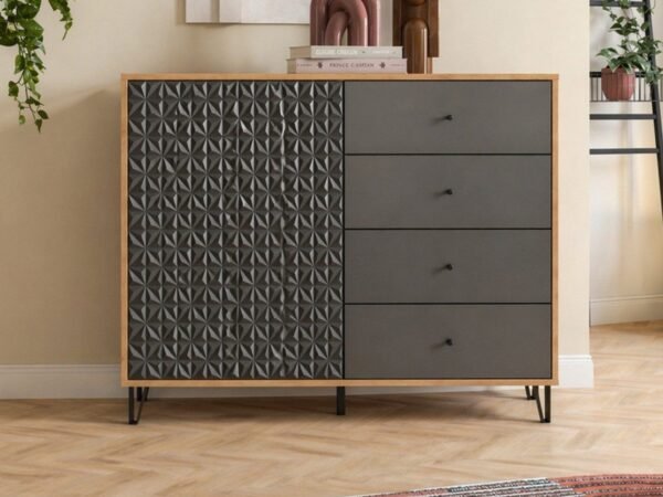 Sideboard BUF-7320 – Dark Grey & Wood