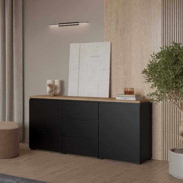 Olfa Sideboard - BUF-7308 (Black & Wood )