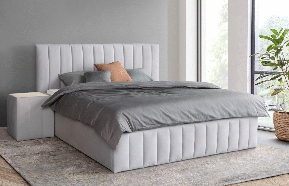 68d5bffe-5d7e-580c-9b08-4f3de72b5b0d Bed – Light Gray | BED-2977 - Image 1