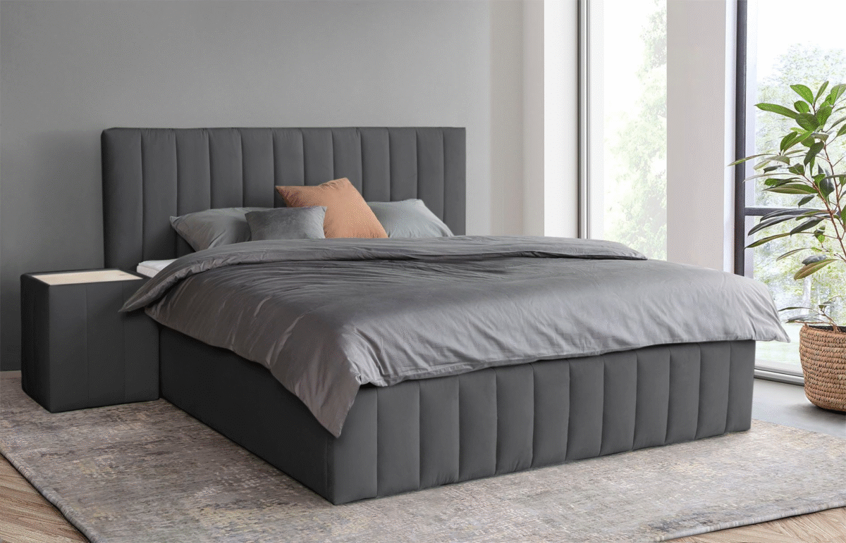 Bed – Dark Gray | BED-2978 - Image 1
