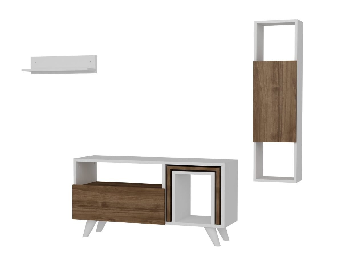 Smart Modern TV Unit with Integrated Coffee Tables & Wall Unit | TVU-6768 - Image 4