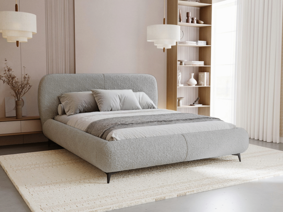 Bed – Light Grey | BED-2986 - Image 1