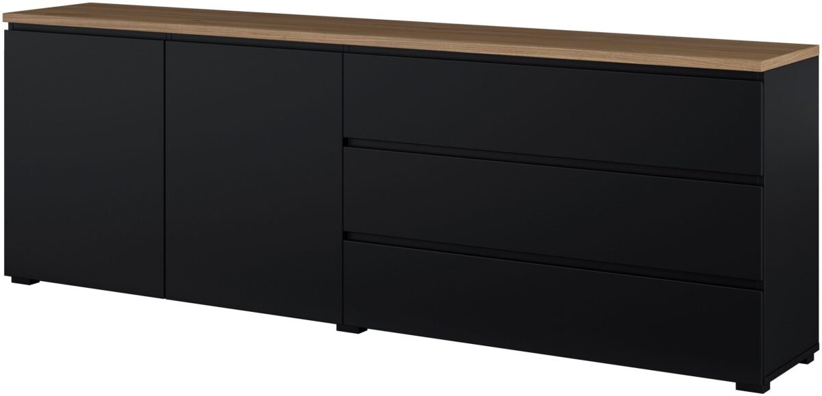 TV Unit TVU-67868 – Black + Light wooden - Image 4