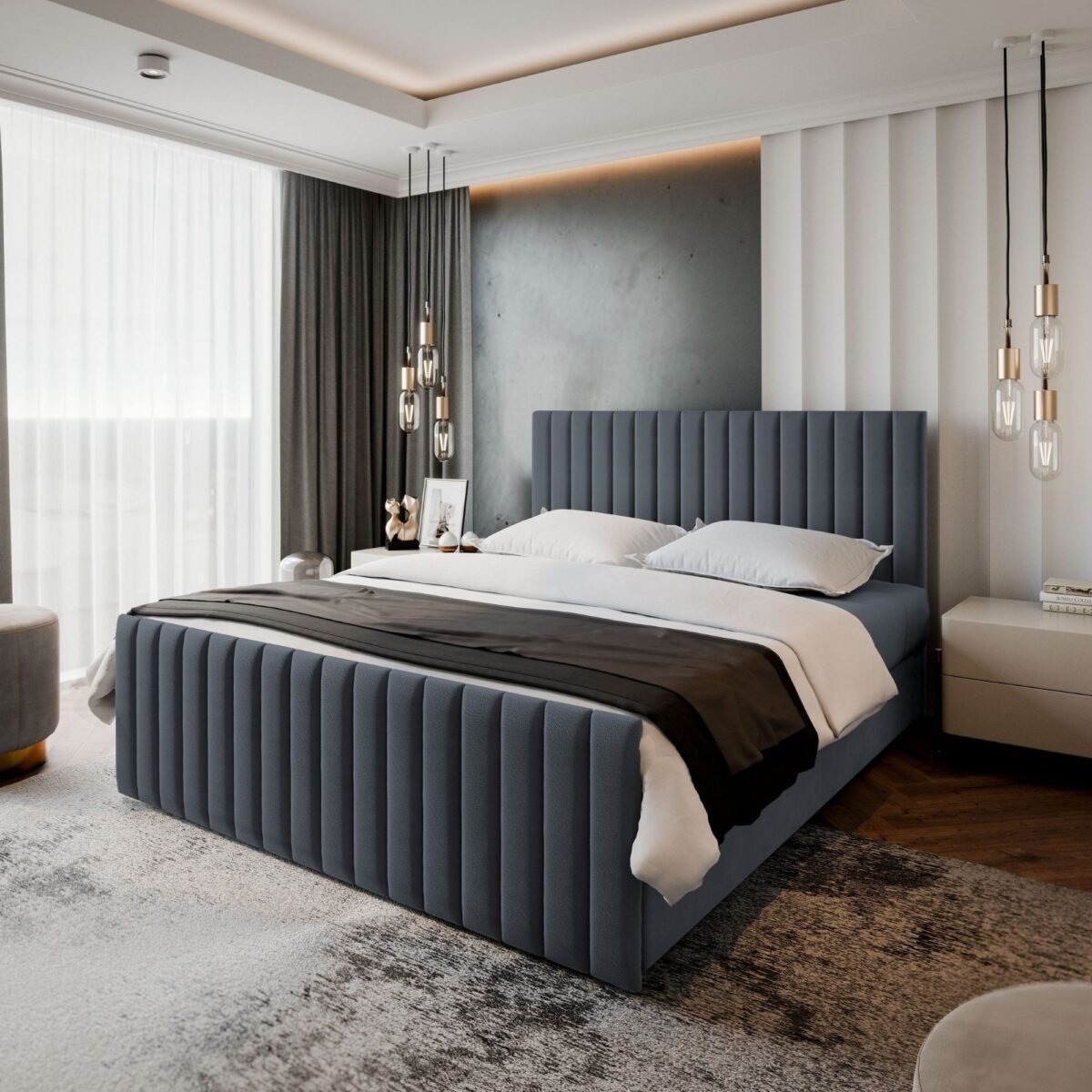 Bed – Warm Gray | BED-2983 - Image 1