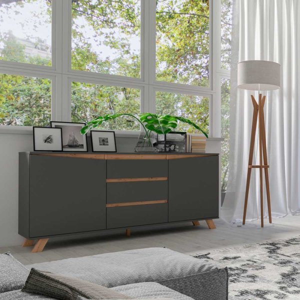 Modern Anthracite Buffet - BUF-7304