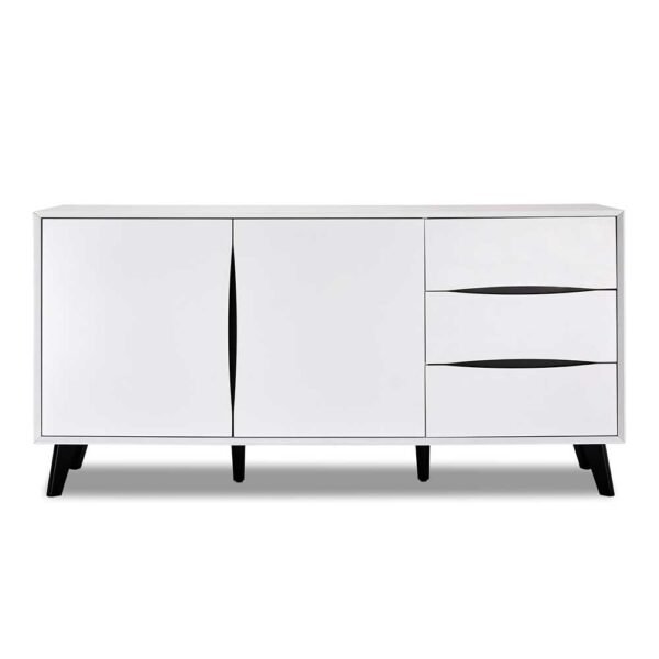 Modern Black & White Buffet - BUF-7300