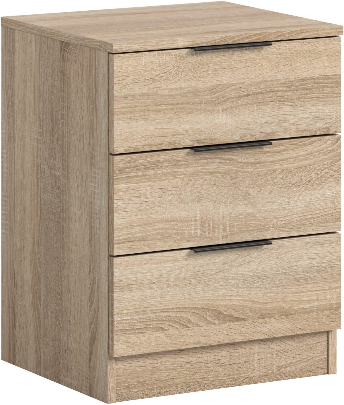 Wooden 3-Drawer Nightstand - Image 2