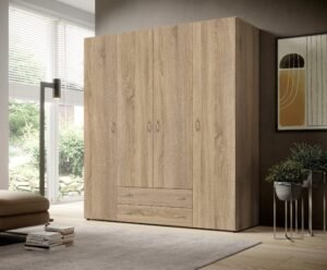 دولاب 200×200 سم بيج خشبي