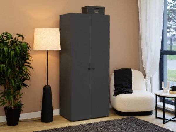 Wardrobe 200×100 cm – Dark Grey