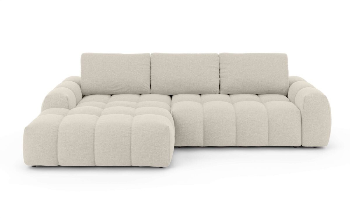 270×166 cm Light Beige Linen Sectional Sofa - Image 2