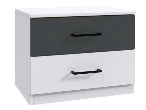 White & Black Nightstand