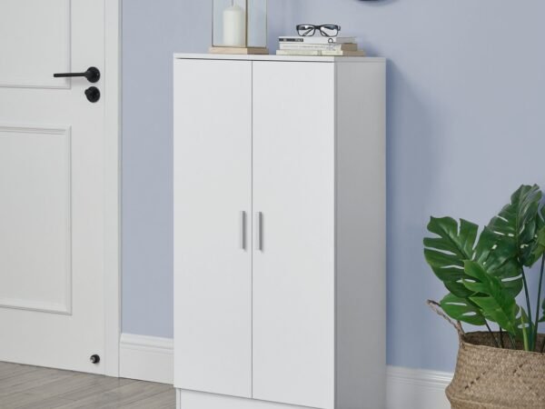 80×110 cm White Shoe Cabinet