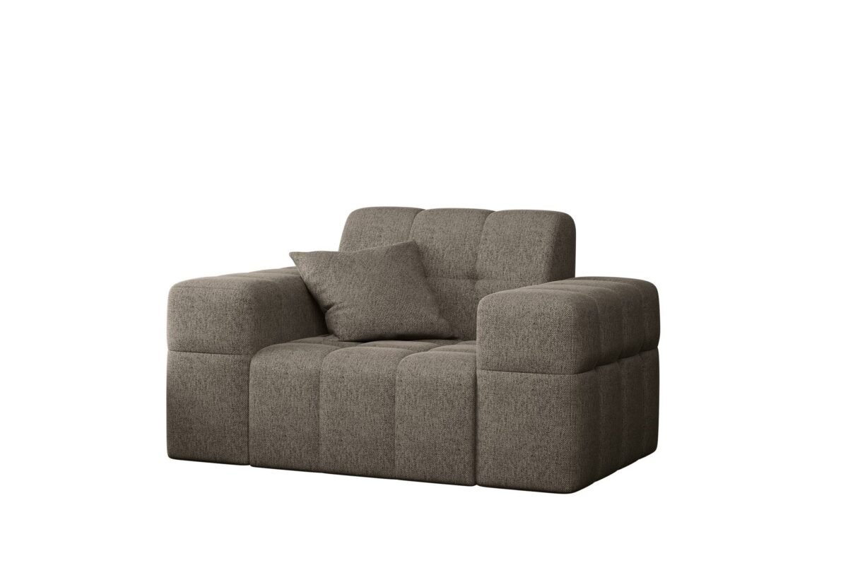 341c2557-d661-487d-b79d-4b0e258c0d65 120×92 cm Dark Beige Linen Armchair - Image 1