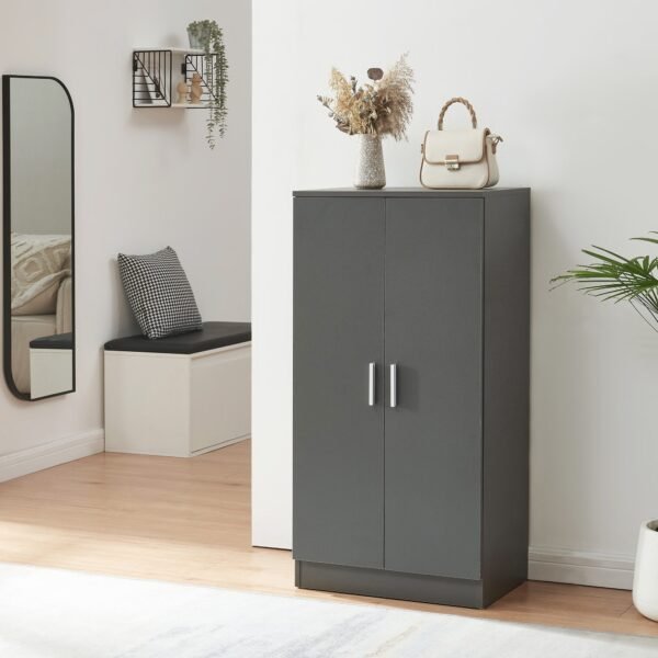 80×110 cm Dark Gray Shoe Cabinet