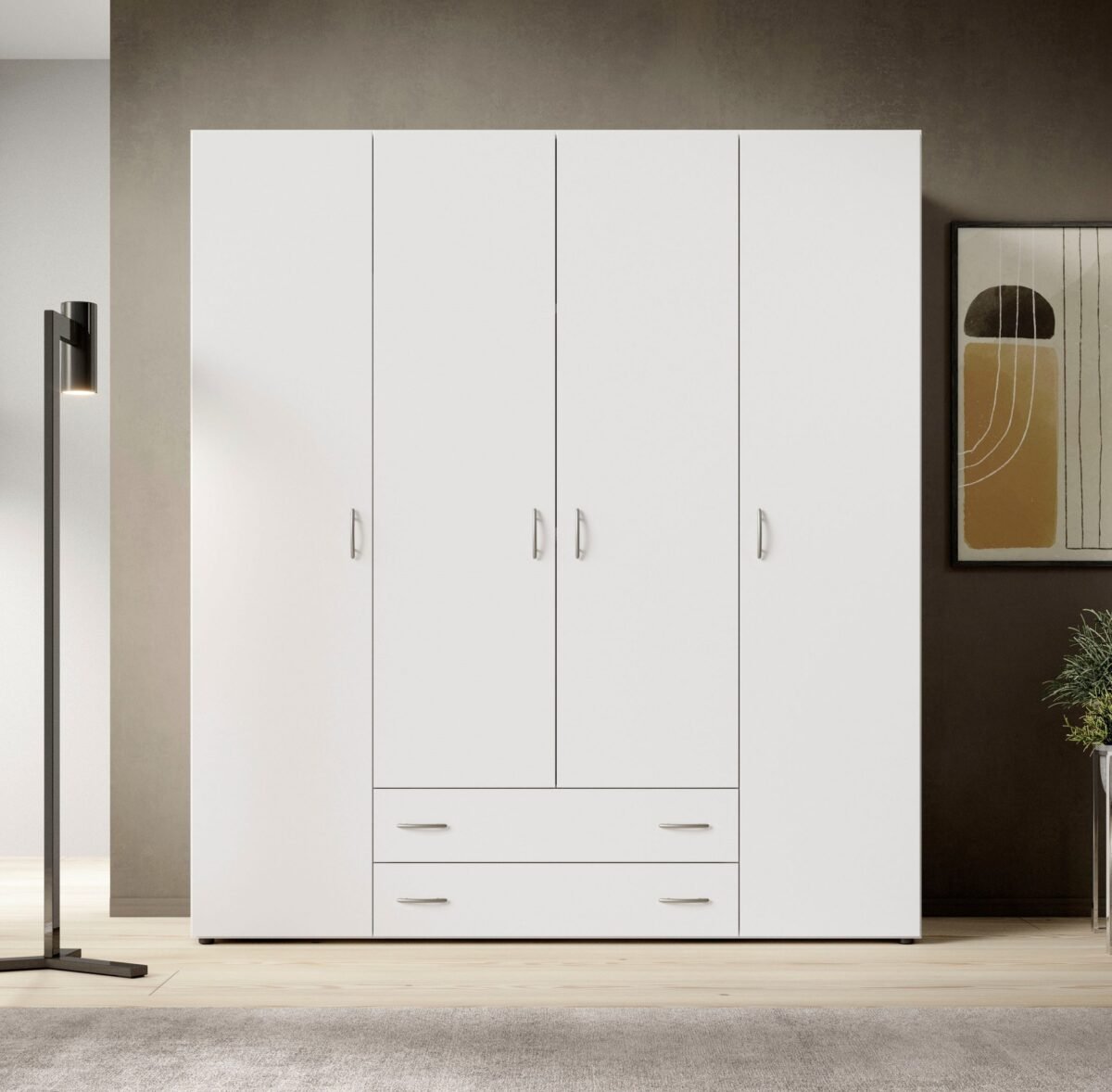 White Wardrobe 200×200 cm - Image 1