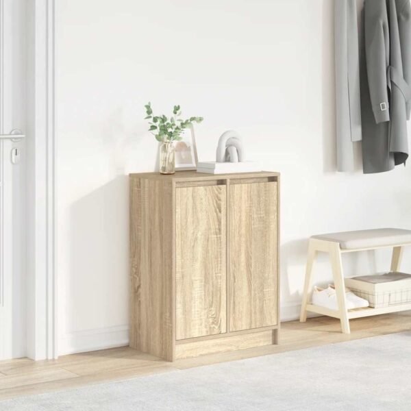 80×100 cm Beige Wood Shoe Cabinet