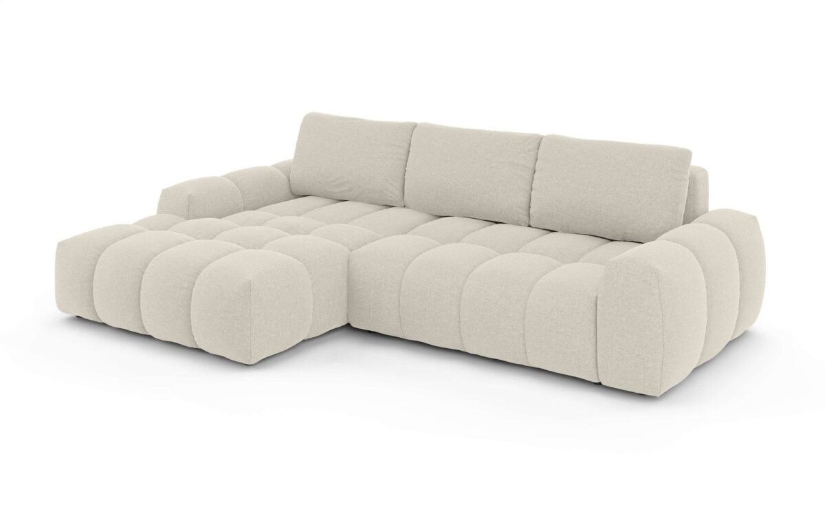 270×166 cm Light Beige Linen Sectional Sofa - Image 3