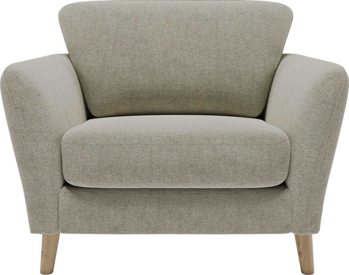 70ee343d-30e2-503c-a27c-7803b1eedee6 103×90 cm Beige Linen Armchair - Image 1